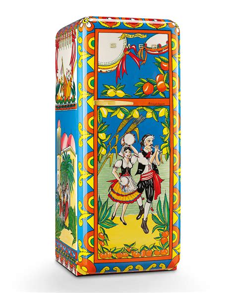 smeg frigo dolce gabbana|smeg vintage fridge.